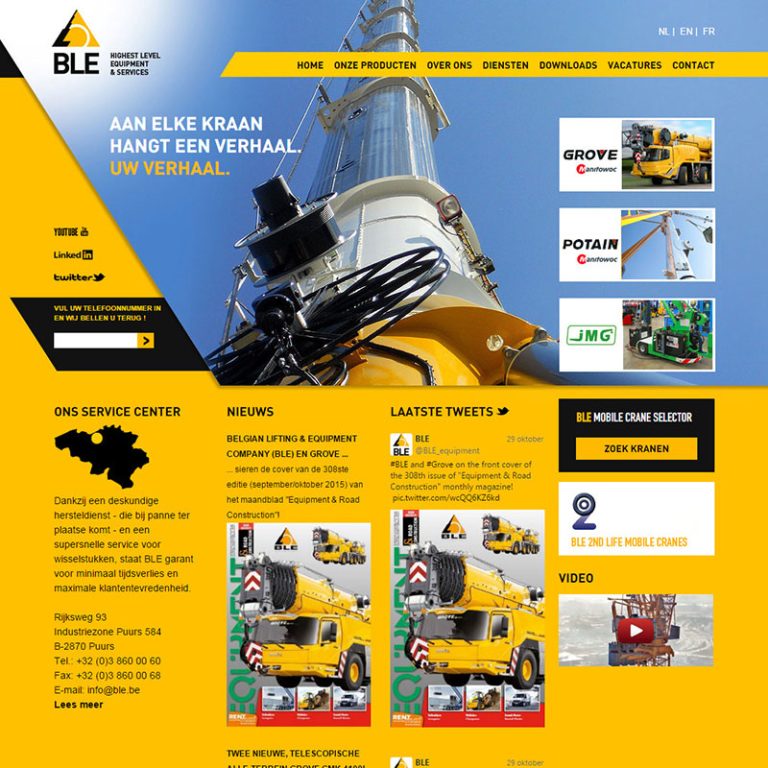 webdesign BLE kranen